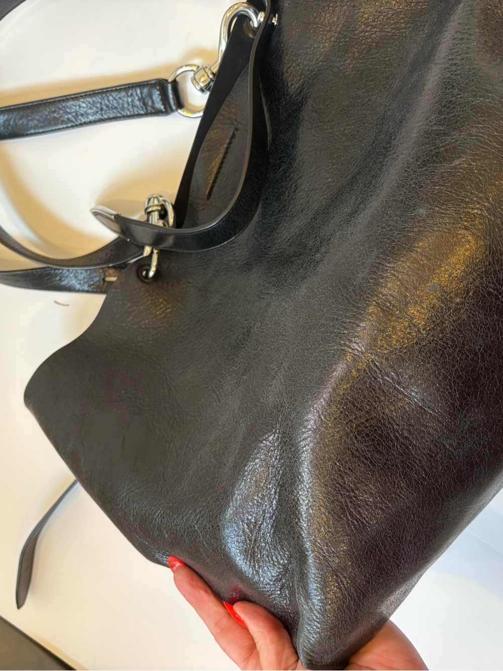 Rebecca Minkoff Black Leather Tote Bag - Picture 14 of 15